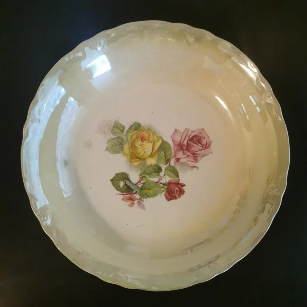 Vintage Thompson Francis‎ Lusterware Serving Bowl 8.6 